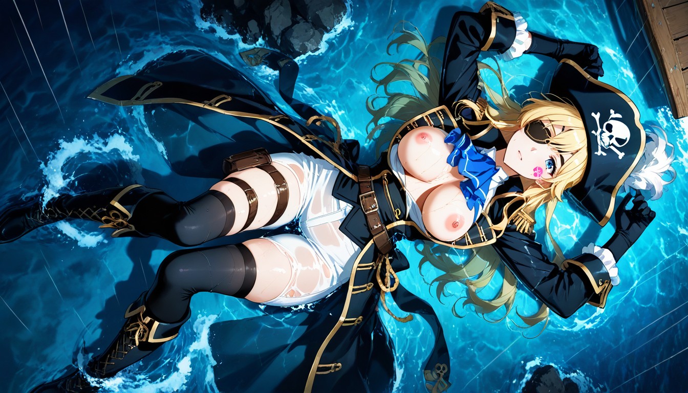 Medium Ass, Both Hands Holding On A Wooden Plank, Ripped Hentai AI Porn
