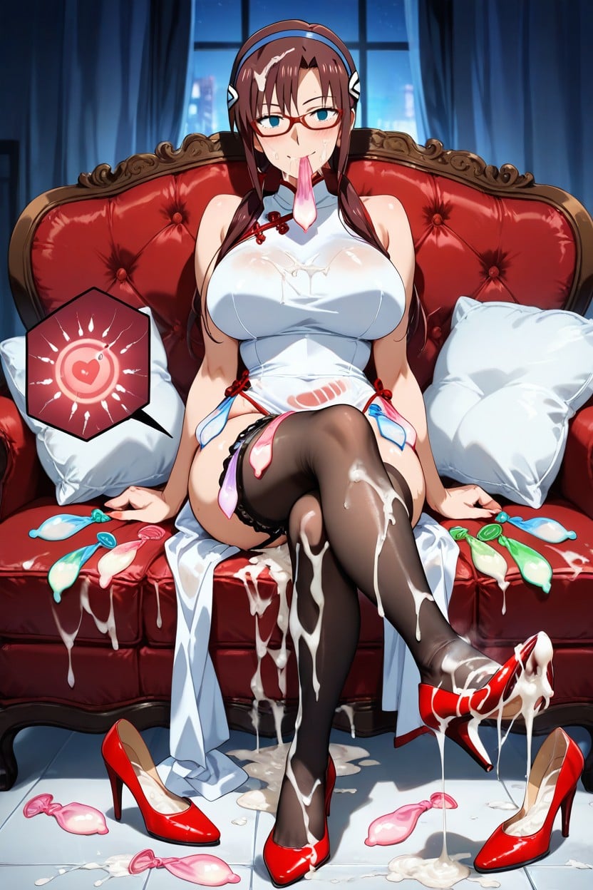 Semen Soaked High Heels, Cum Dump, Foot Stepping Into Semen Soaked High Heels Hentai AI Porn