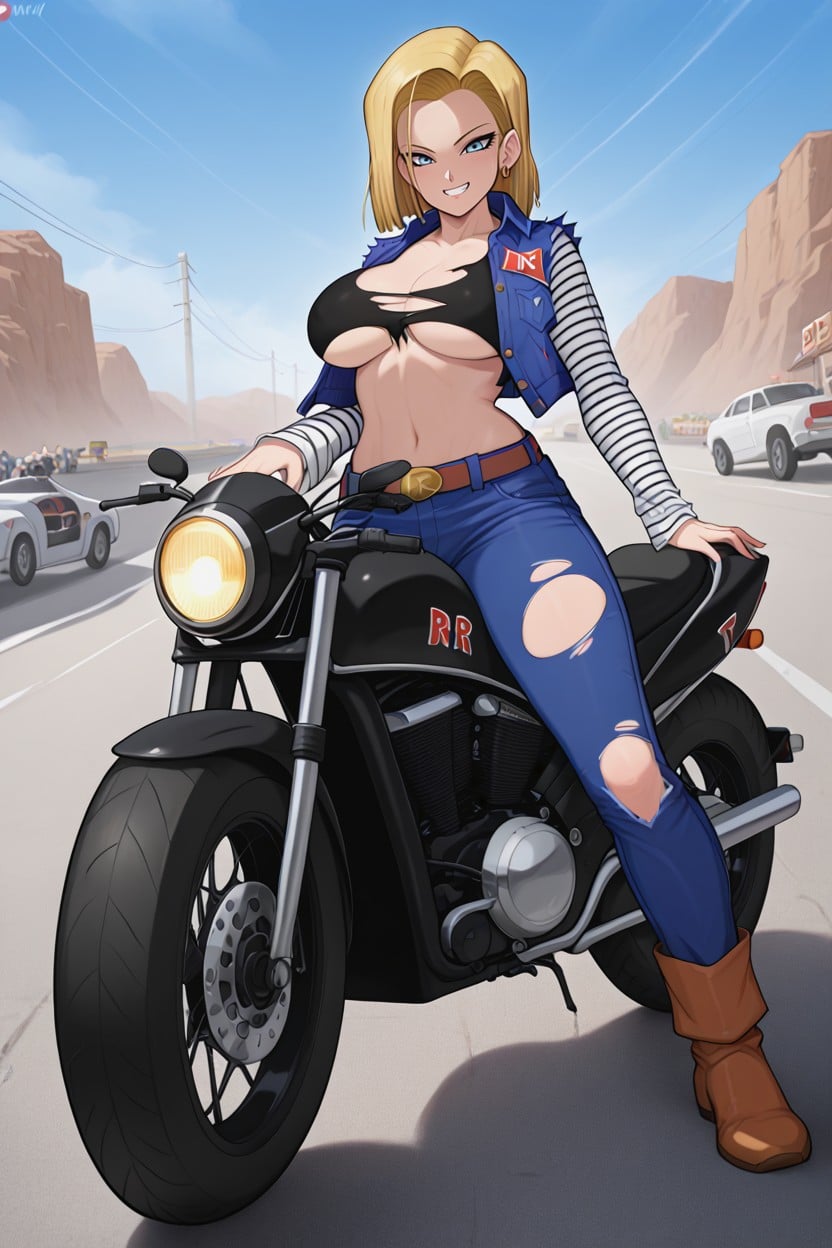 Ripped Clothing, Android Outfit, Large Breast Hentai AI Porn