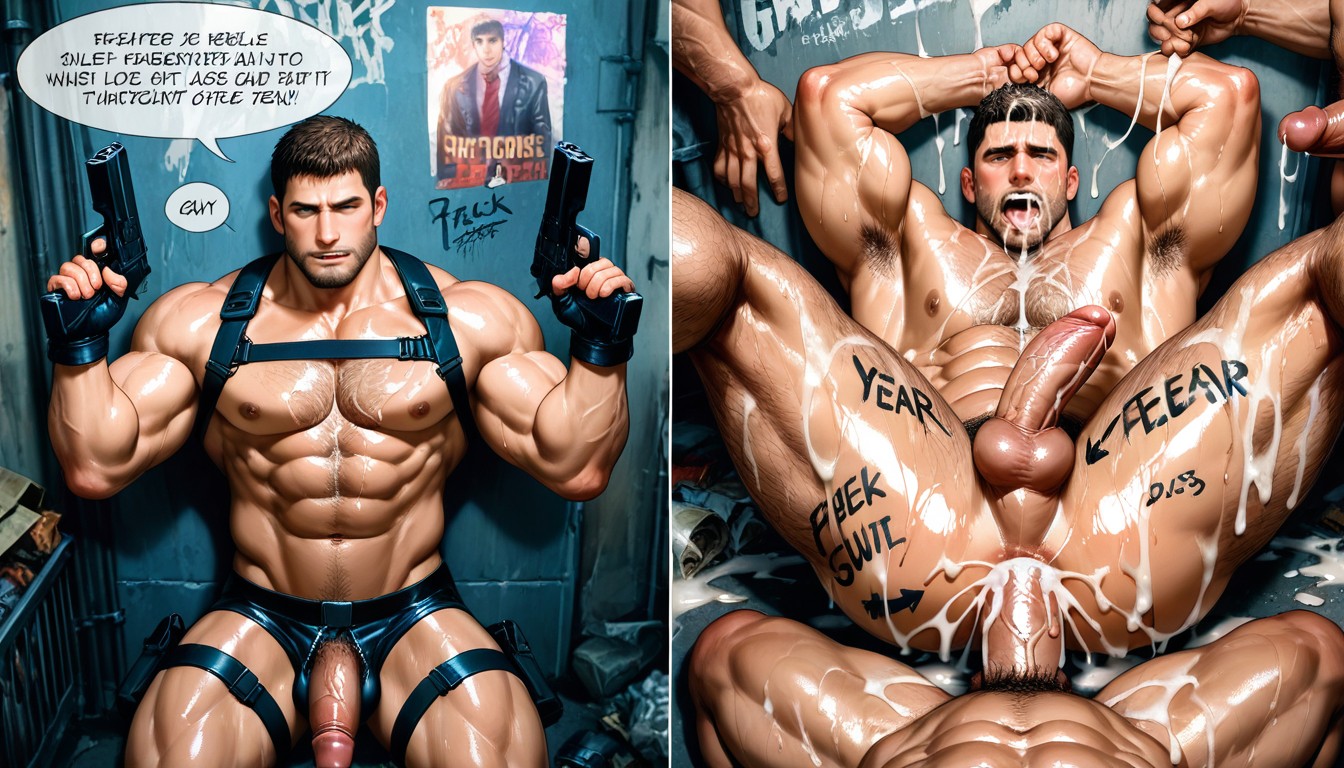 Arms And Legs Raised Up, Males Only, Sound Effect AI Gay Porn