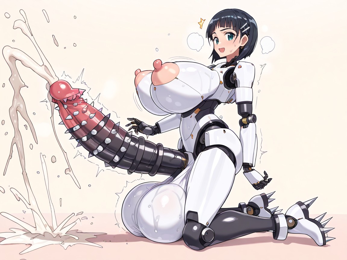 Sweaty, Ass Bigger Than Torso, Large Knoted Futanari Hentai AI Porn