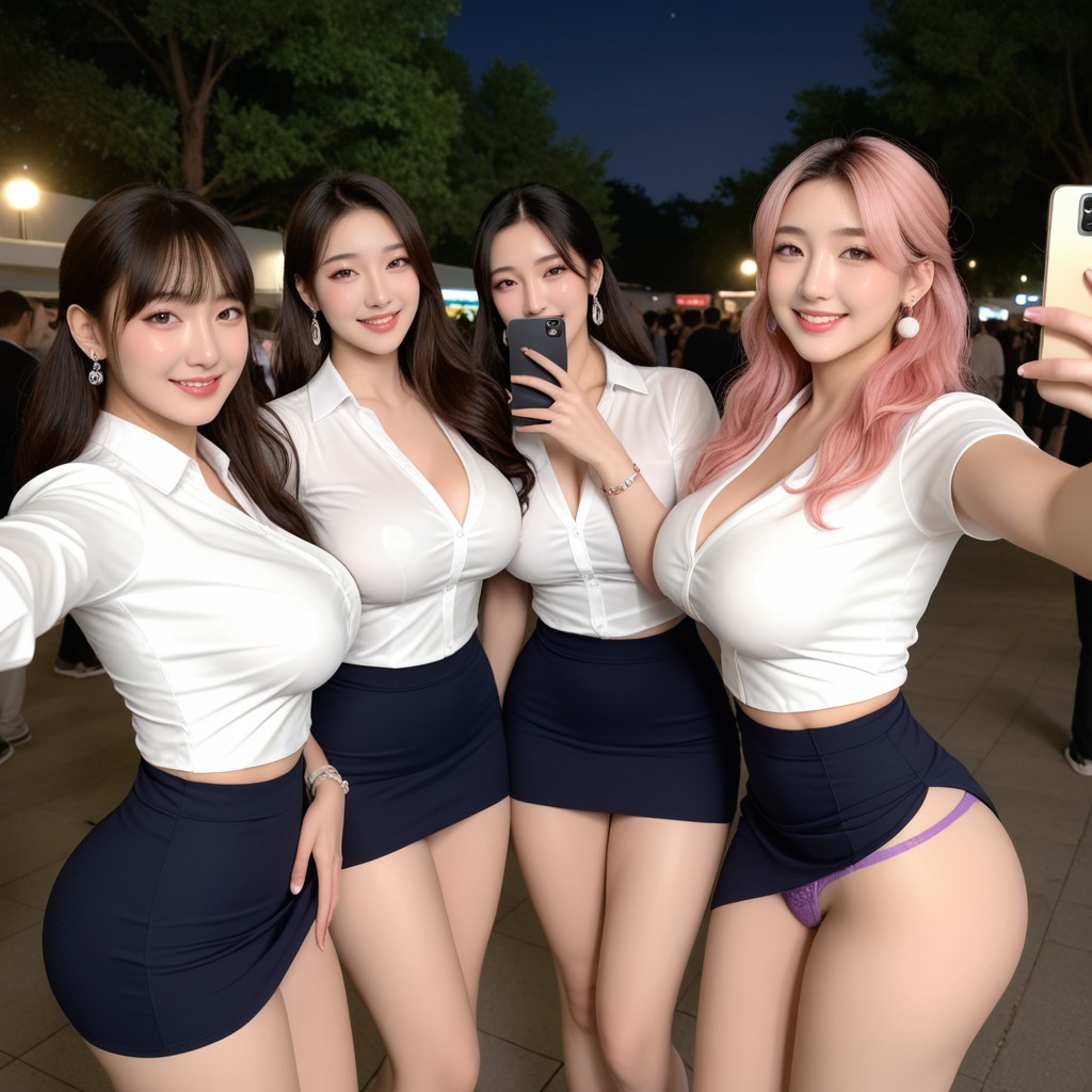 Huge Saggy Breasts, Breast Expansion, Office Uniforms Asian AI Porn