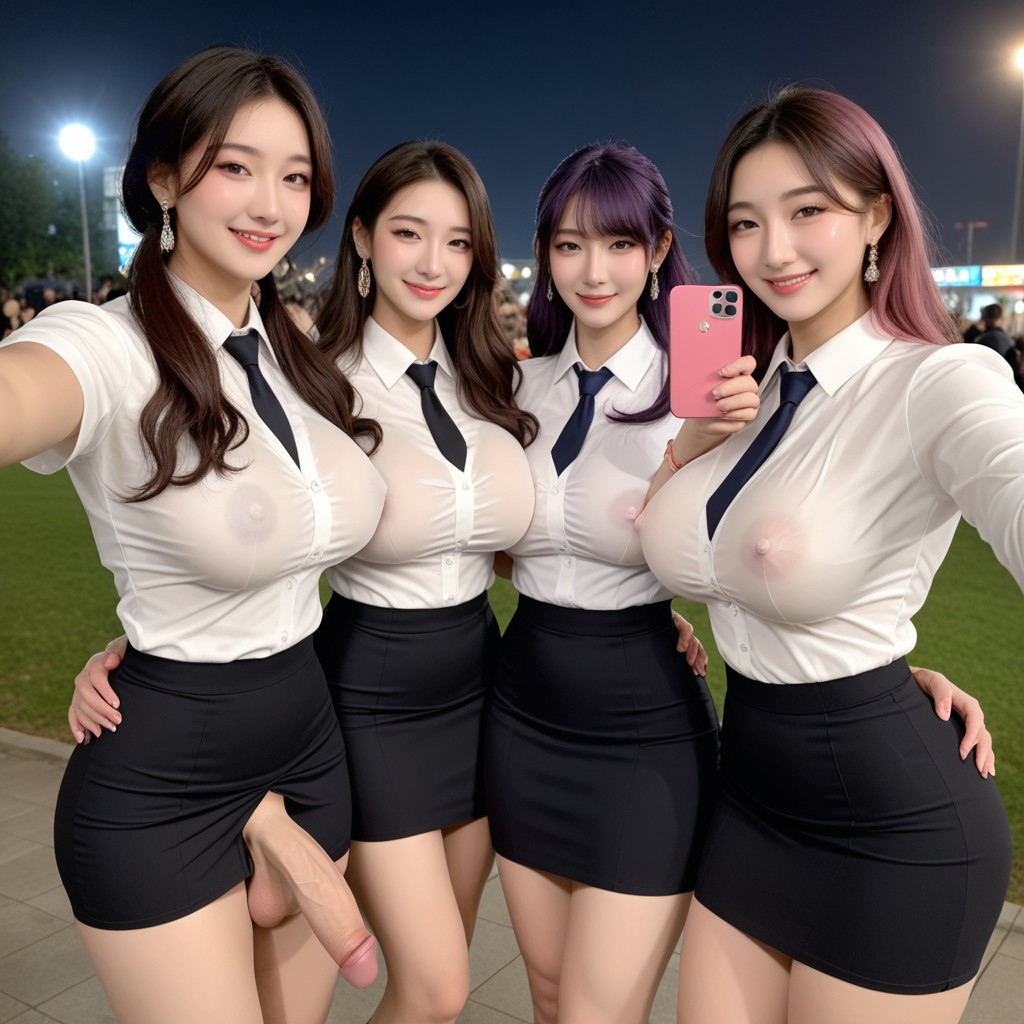 Suit Jackets, Round Ass, Pretty Face Asian AI Porn
