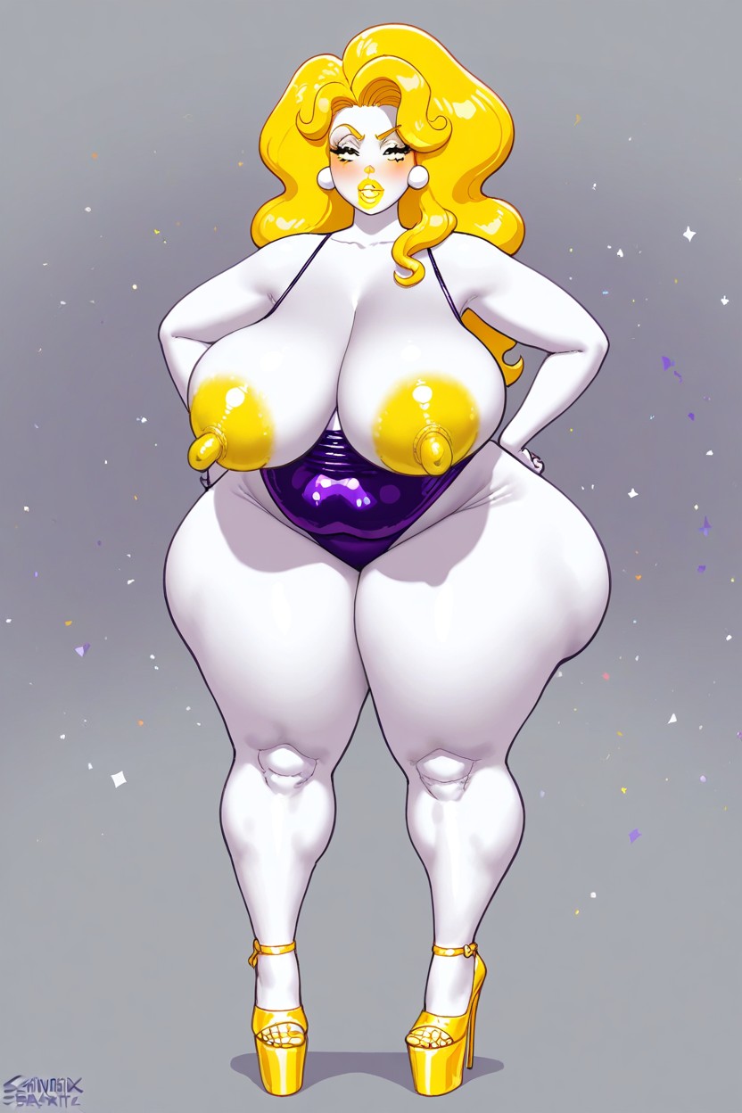 Hyper Nipples, Bimbo, Wide Hips Hentai AI Porn