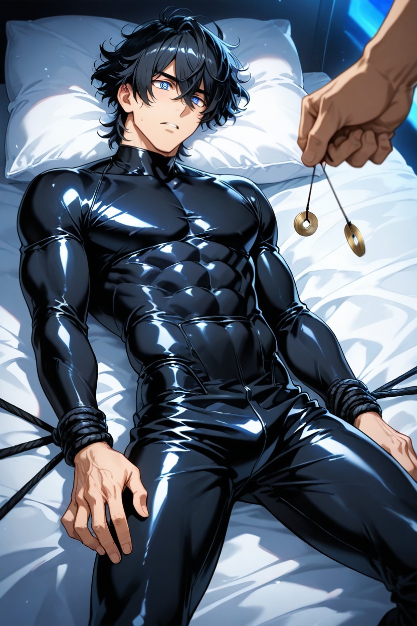 Fit, 18+, Lie On Your Back On The Bed AI Gay Porn