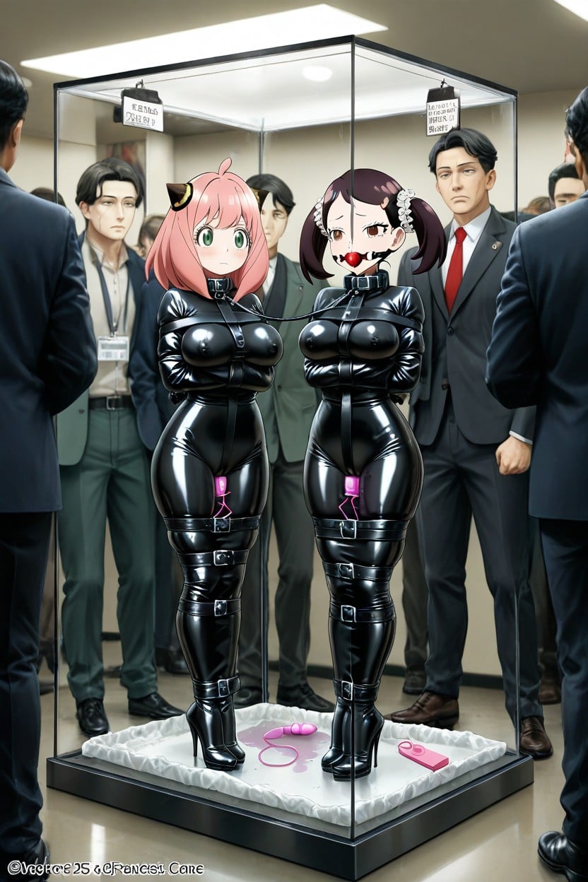 Cinema, Collar (restraints), Ball Gag Hentai AI Porn