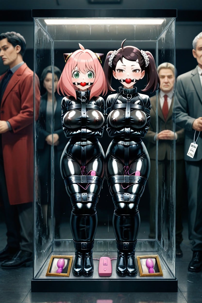 Ball Gag, Comic Panels, Expressionless Hentai AI Porn