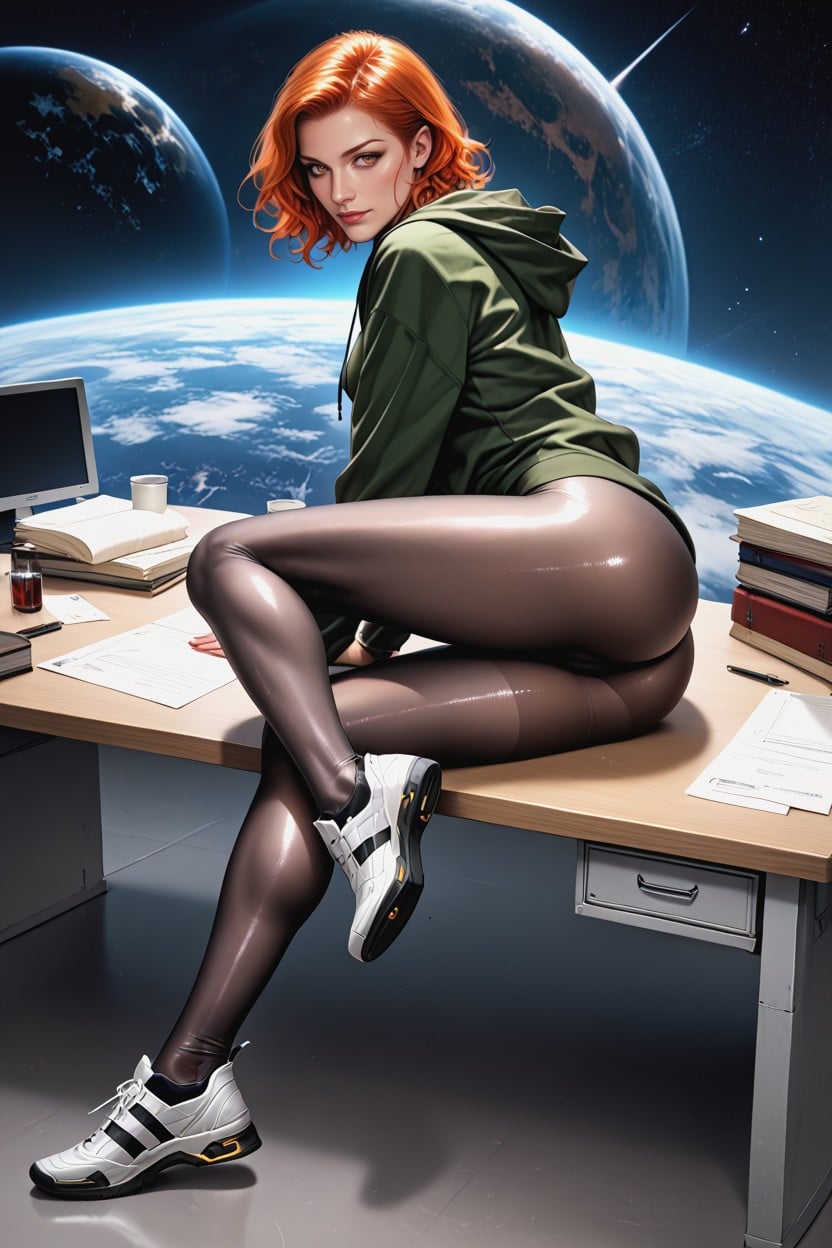 Inviting You In, Showing Off Ass, Ginger Hentai AI Porn