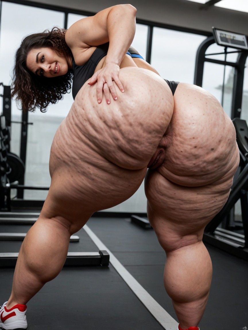Booty, Extremely Large Ass, Hyper Huge Ass AI Porn