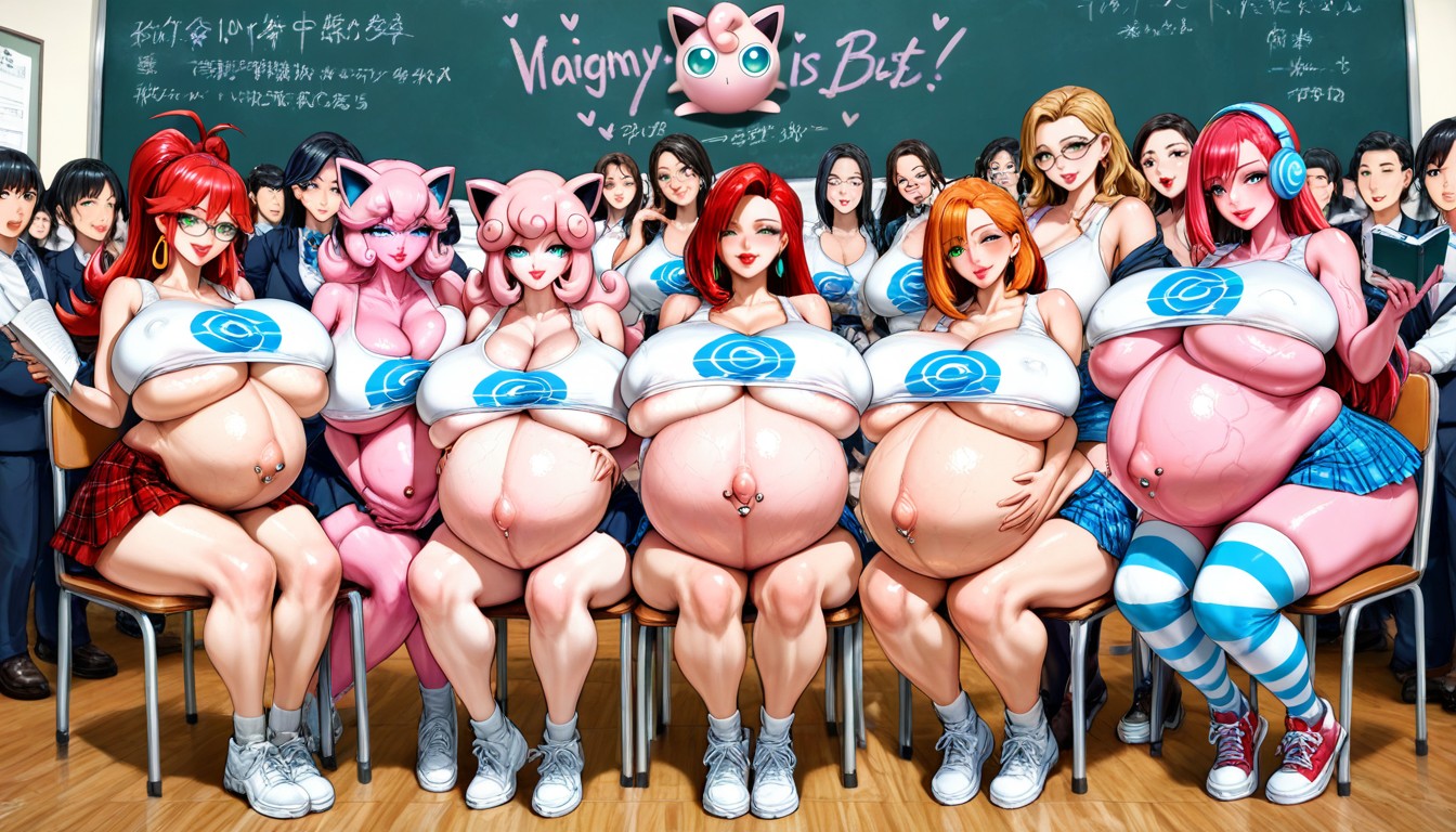 Classroom, Sitting Down, 25+ Hentai AI Porn