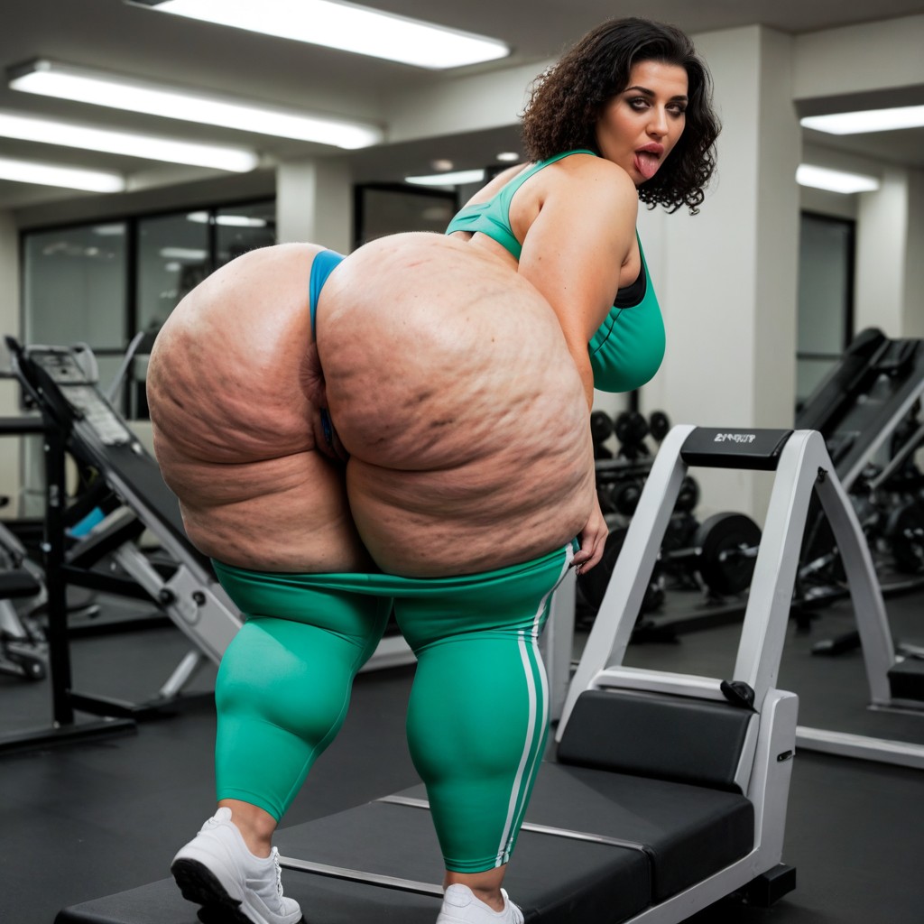 Extremely Giant Ass, Beautiful Egyptian Woman, Cellulite On The Ass AI Porn