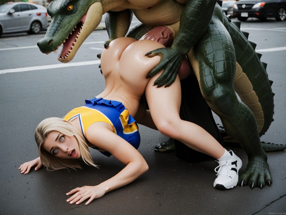 Facing The Viewer, Sharp Focus, Extraordinarily Beautiful Luscious Blonde Cheerleader Female Porno IA