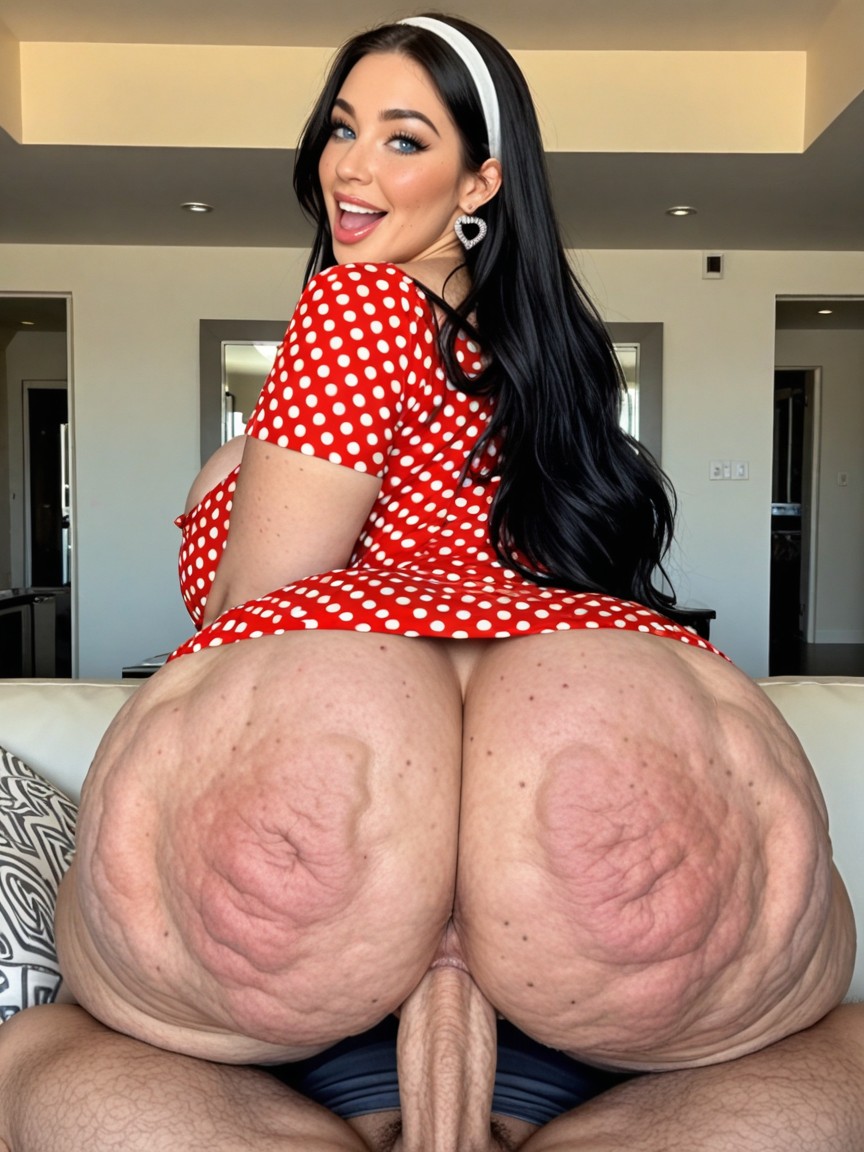 Extremely Beautiful Face, Extreme Gargantuan Tits, Colossal Butt AI Porn