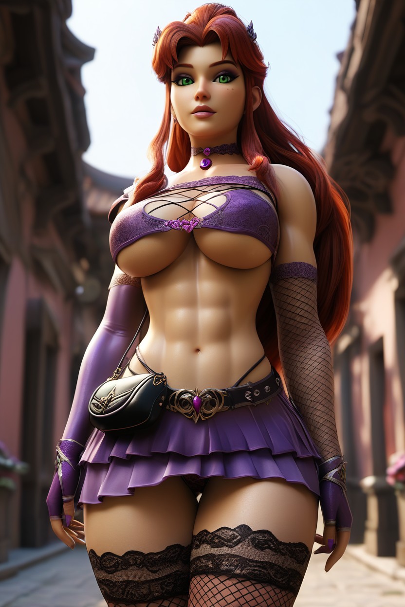 Bag, Navel, Girl Hentai AI Porn