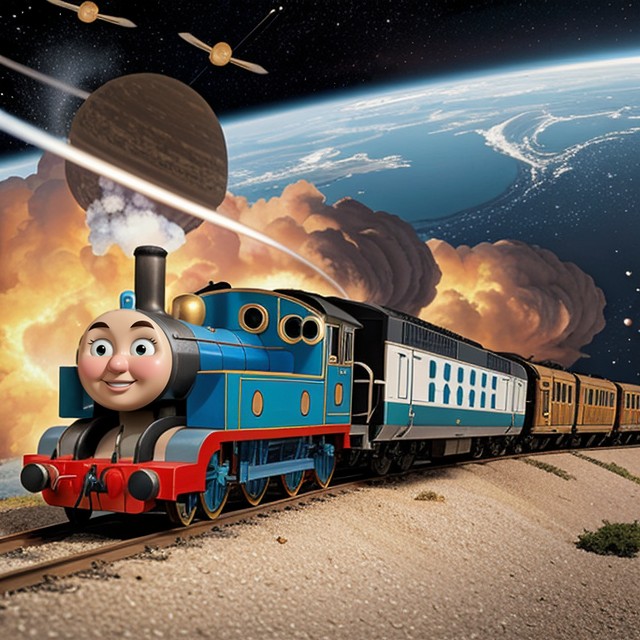 25+, Venus Is Riding Inside Train Thomas From Thomas & Friends, Original The Birth Of Venus Painting AI Porn