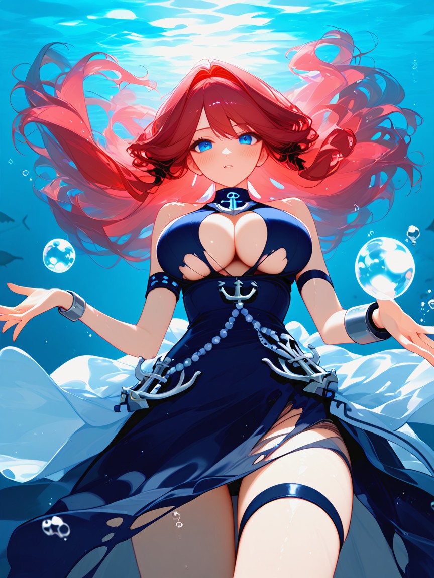 Aura Goddess, Suction Marks On Skin, Sparkling Silver Fabrics Hentai AI Porn