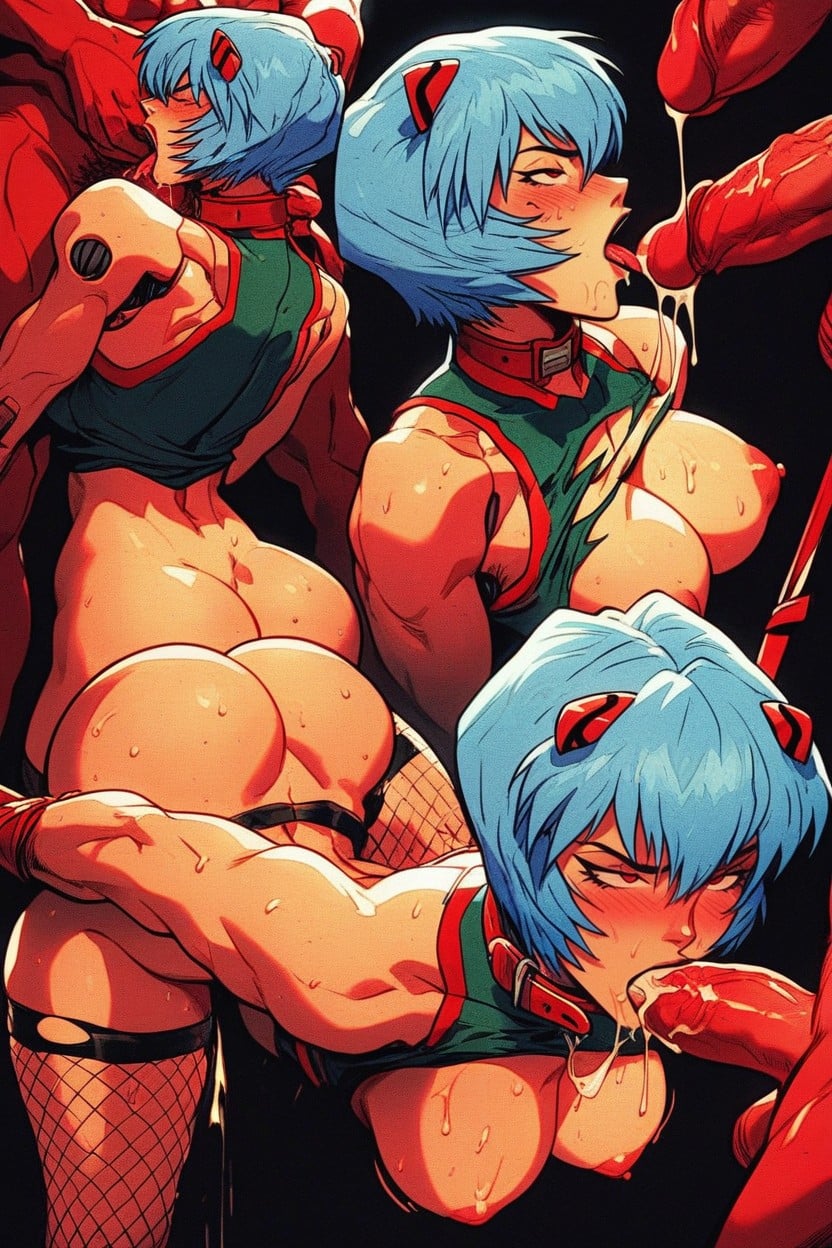 Bright Vibrant Colors, Cum, Group Sex Hentai AI Porn