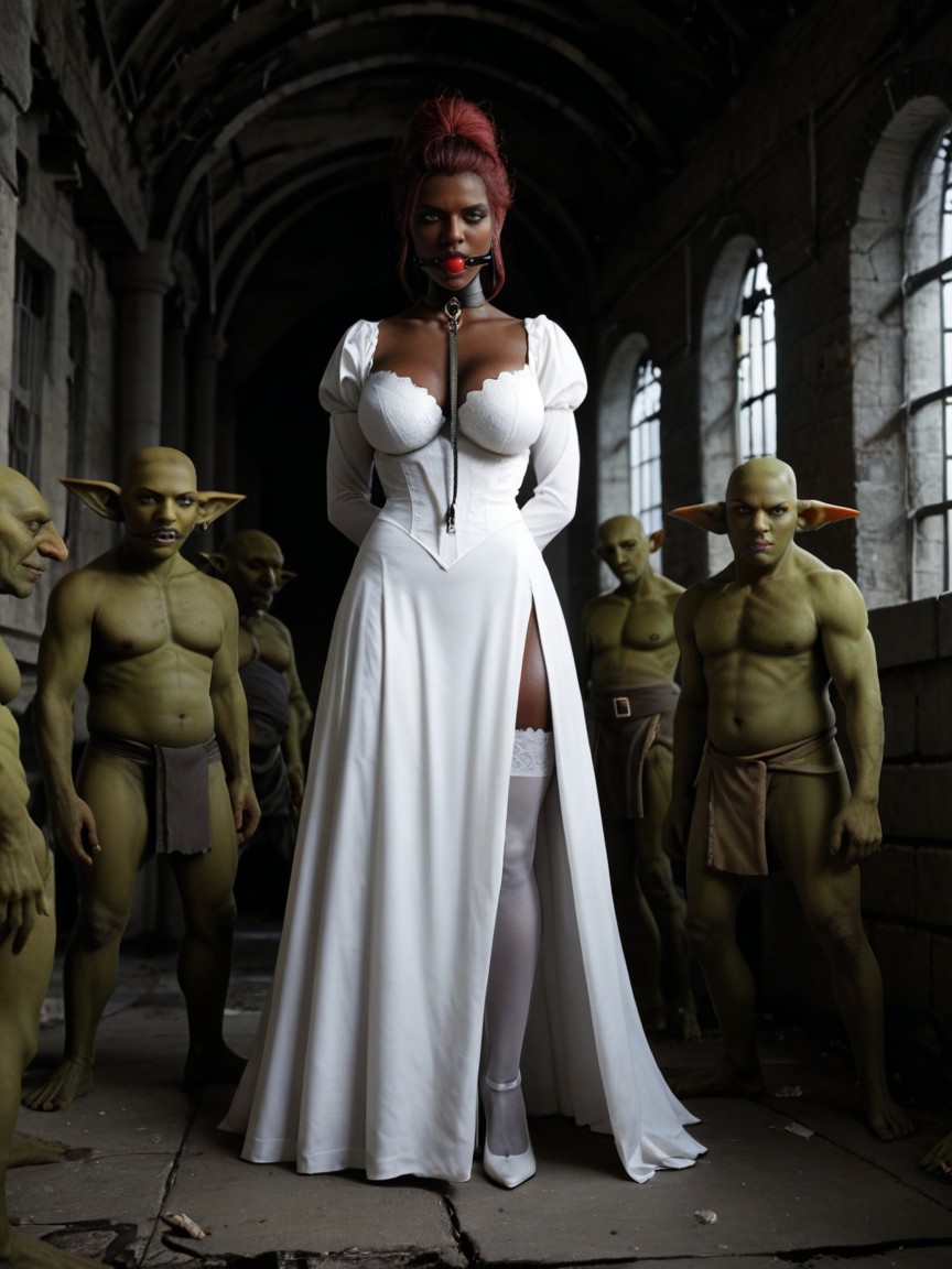 Medium Ass, Abandoned Building, Green Goblin Monsters AI Porn