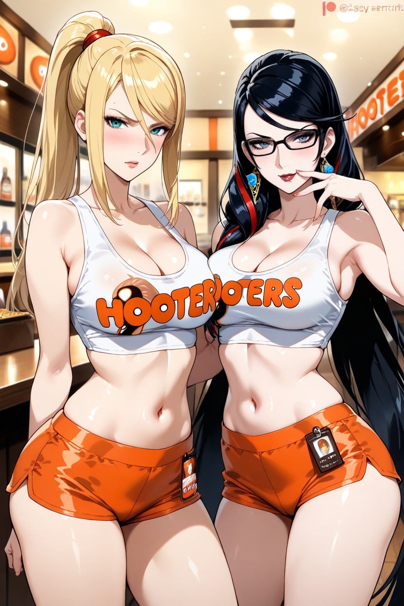 White Top, Girls, Natural Breast Hentai AI Porn