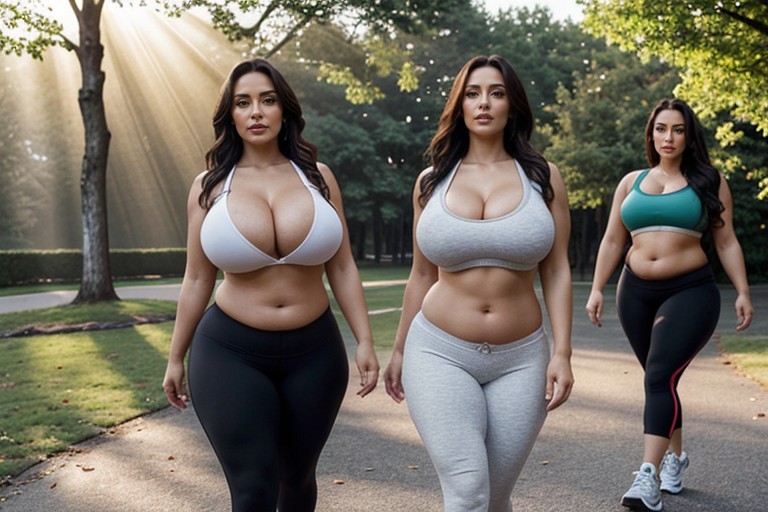 Full Body, Sexy Waist, Sporty AI Porn