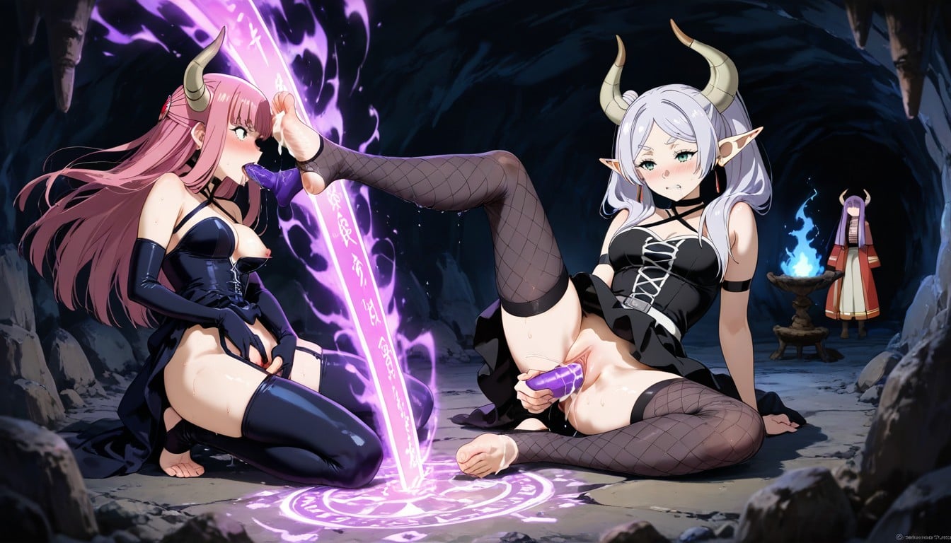 Footfetish, Lesbian Fight, Cave Hentai AI Porn