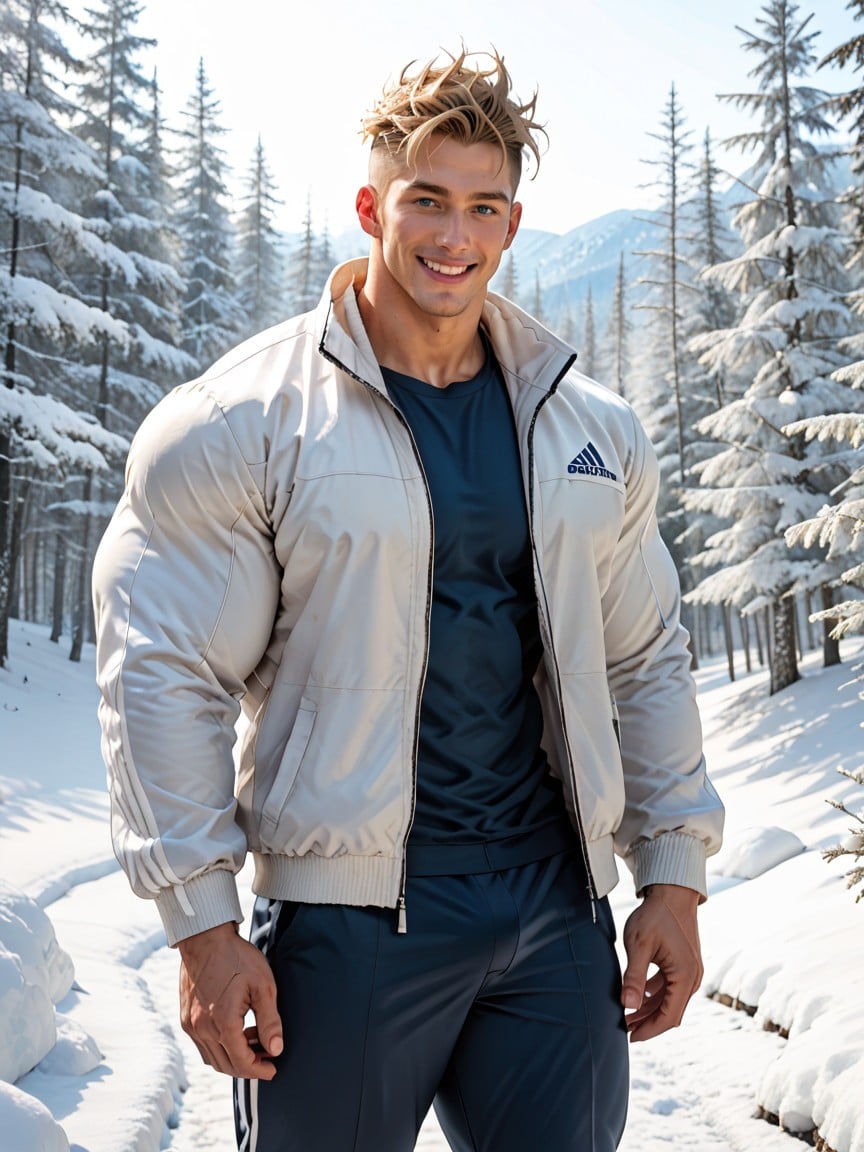 Dramatic Lighting, Tight Pants, Well Defined Pectoral Muscles Porno IA Gay