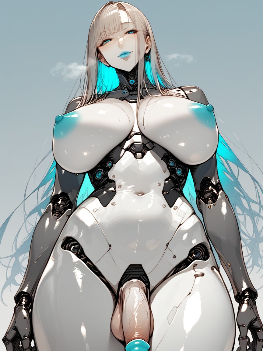 Tanishi Face Style, Blue Mouth, Futanari Hentai AI Porn