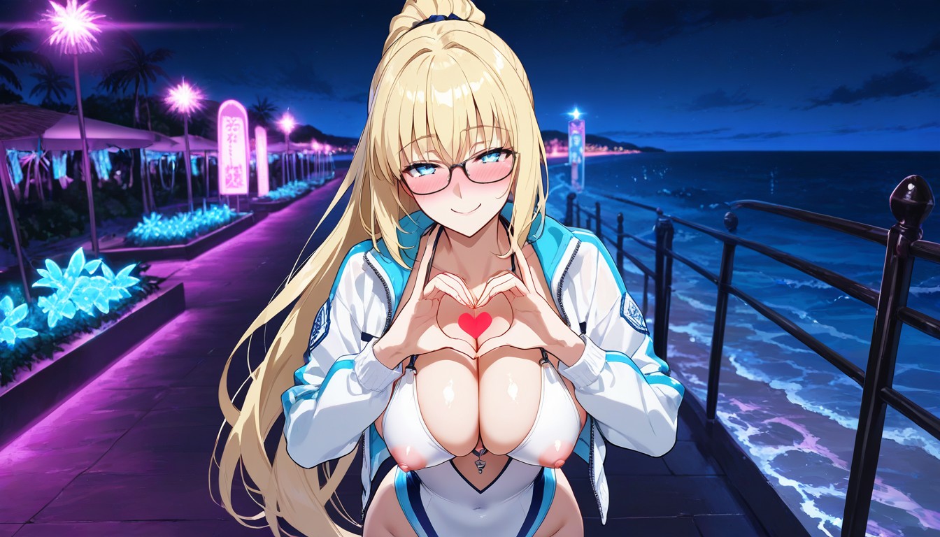 Musk, Hand Heart Signs, Lifeguard Hentai AI Porn