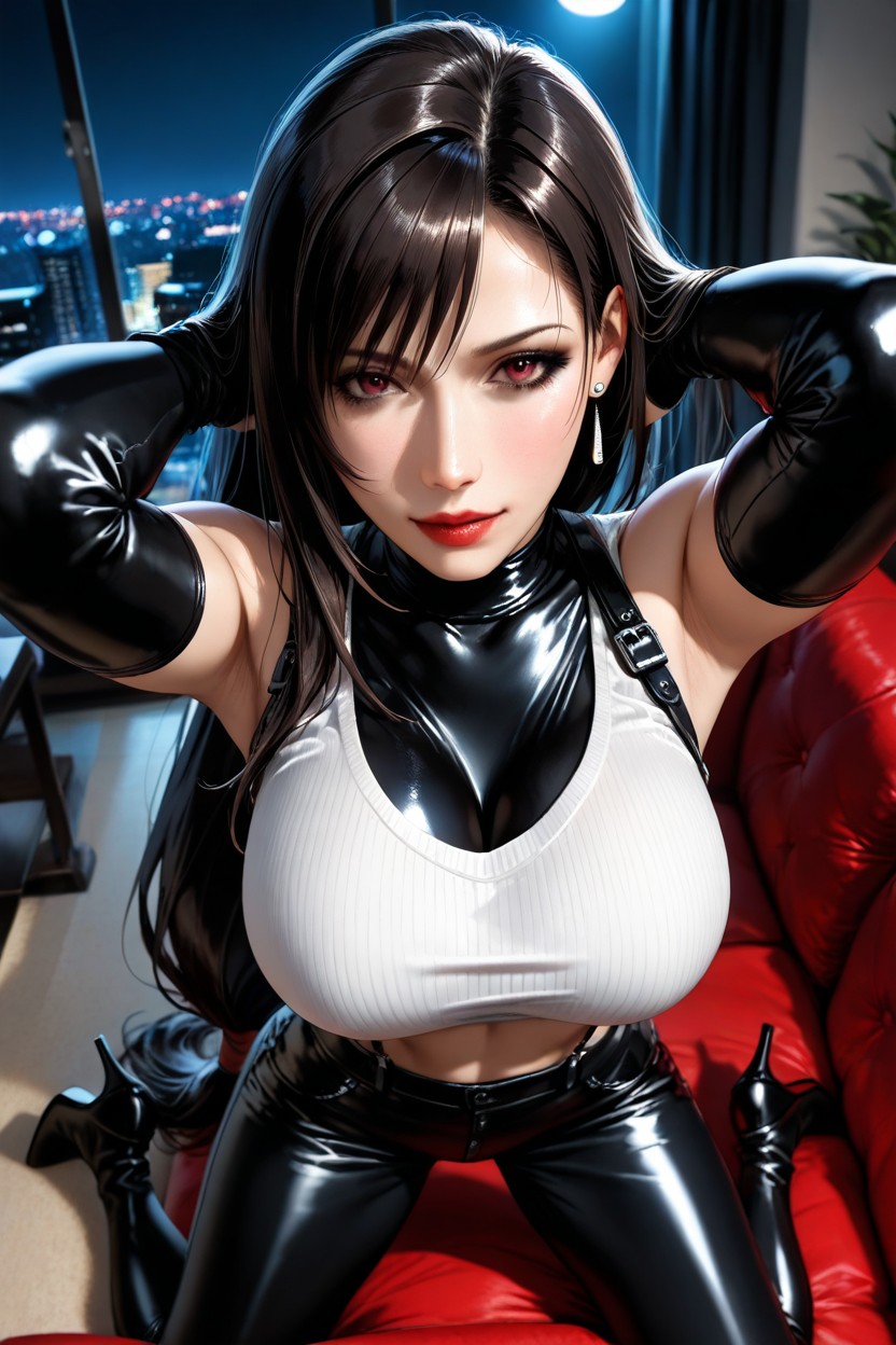 Breasts High, Wide Neckline, Posing Hentai AI Porn