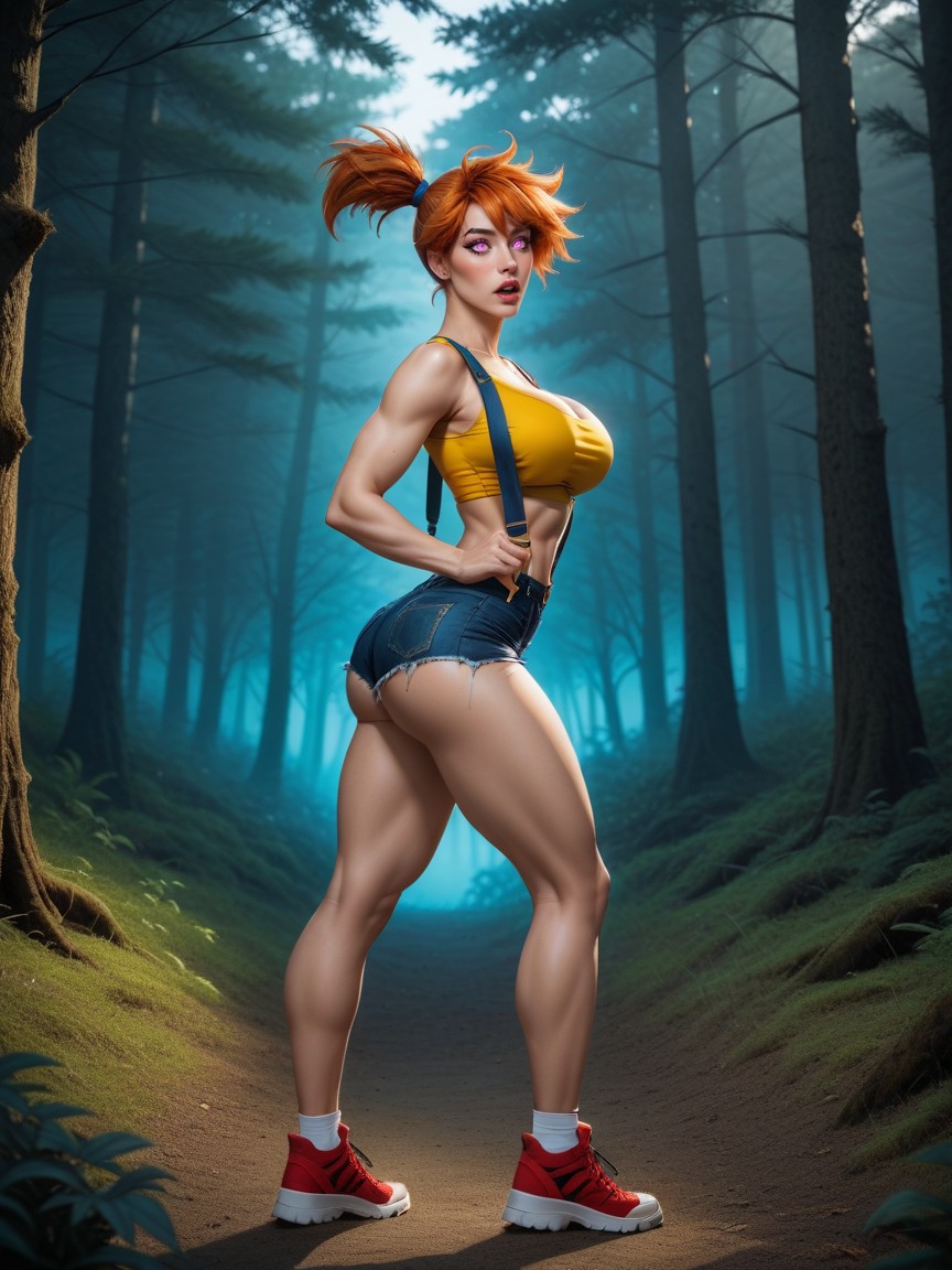In Heat, Large Firm Breasts, Crop Top AI Porn