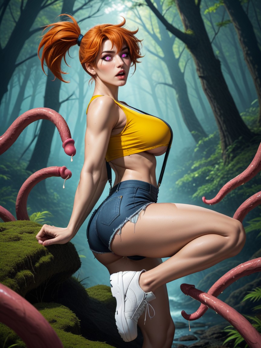 Misty Character, Firm Bubble Butt, Crop Top AI Porn