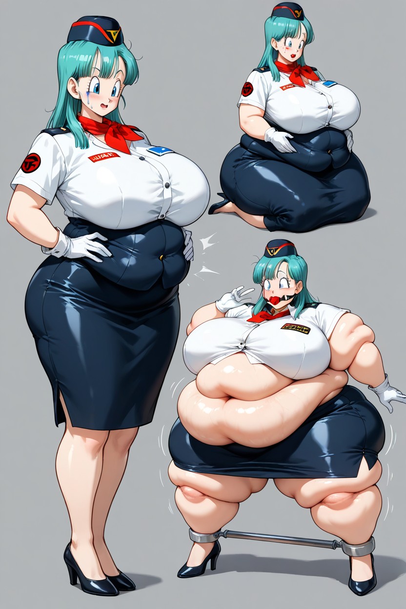Hyper Morbidly Obese, Bounce Lines, Wide Eyed Hentai AI Porn