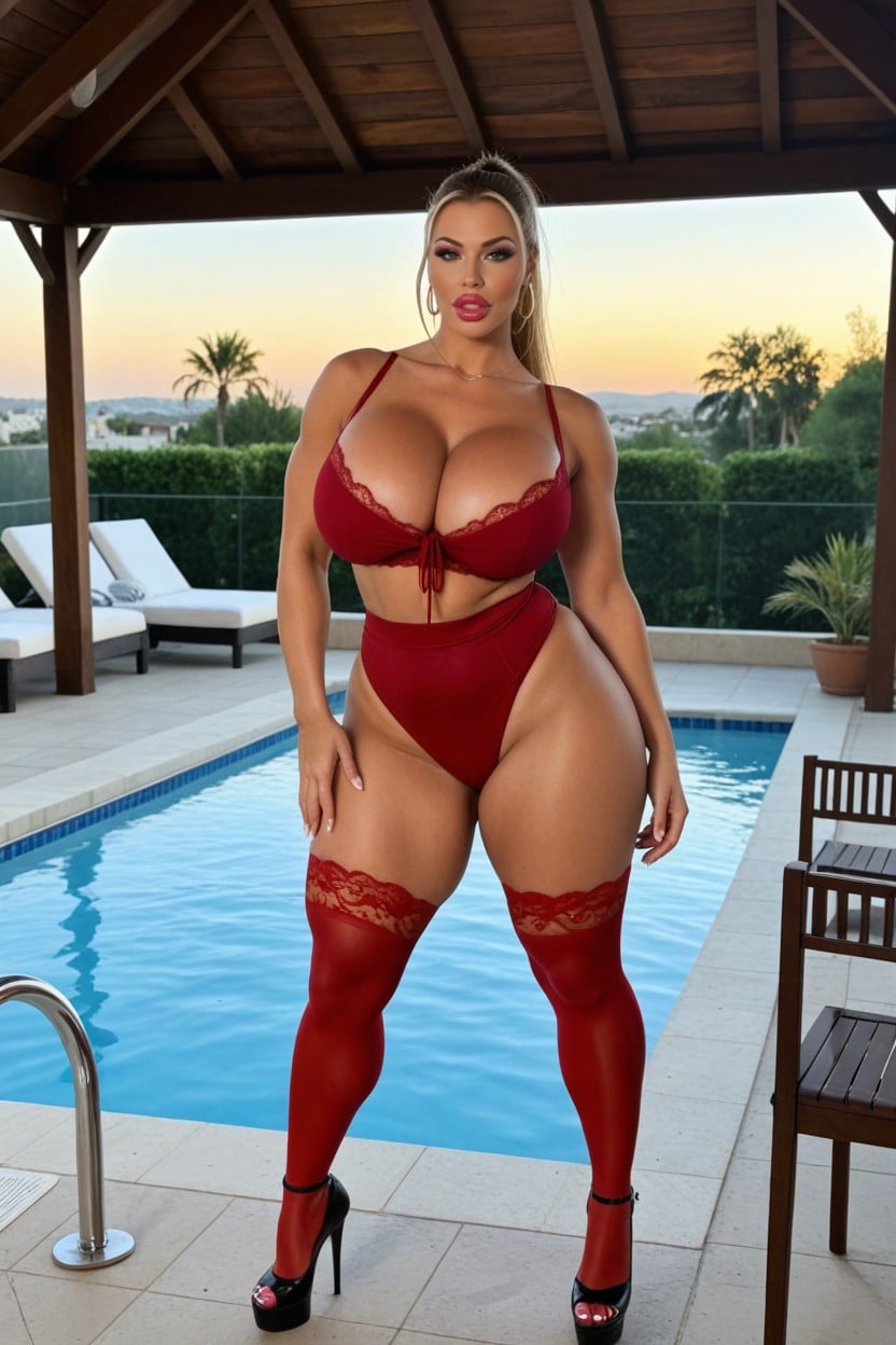 Full Body View, Standing, Looking At The Viewer AI Porn