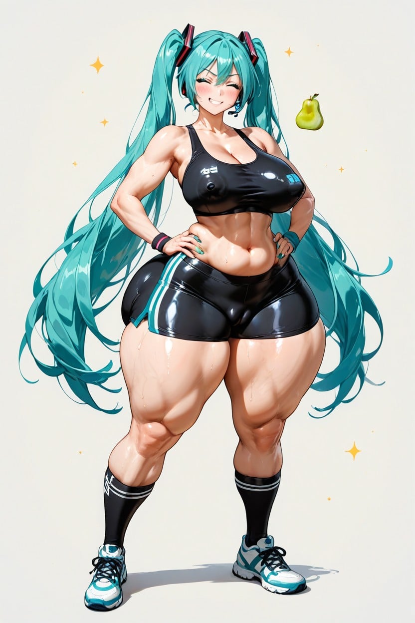 Massive Ass, Legs Together, Very Tall AI Porn