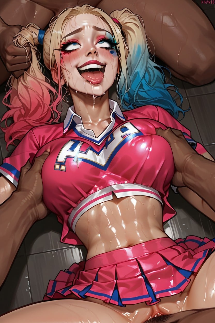 Blush, Sweaty, Cheerleader Uniform Hentai AI Porn