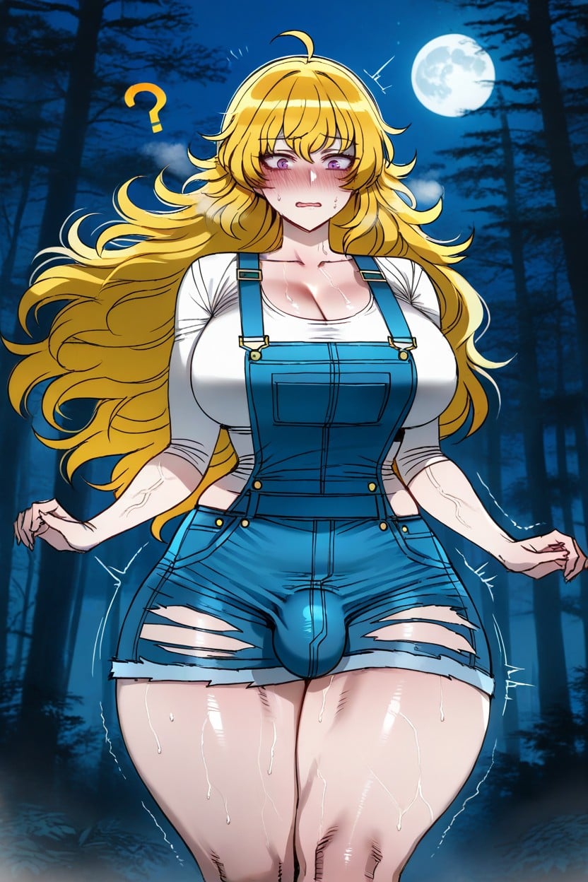Hyper Thick Thighs, Wide Hips, Trembling Hentai AI Porn