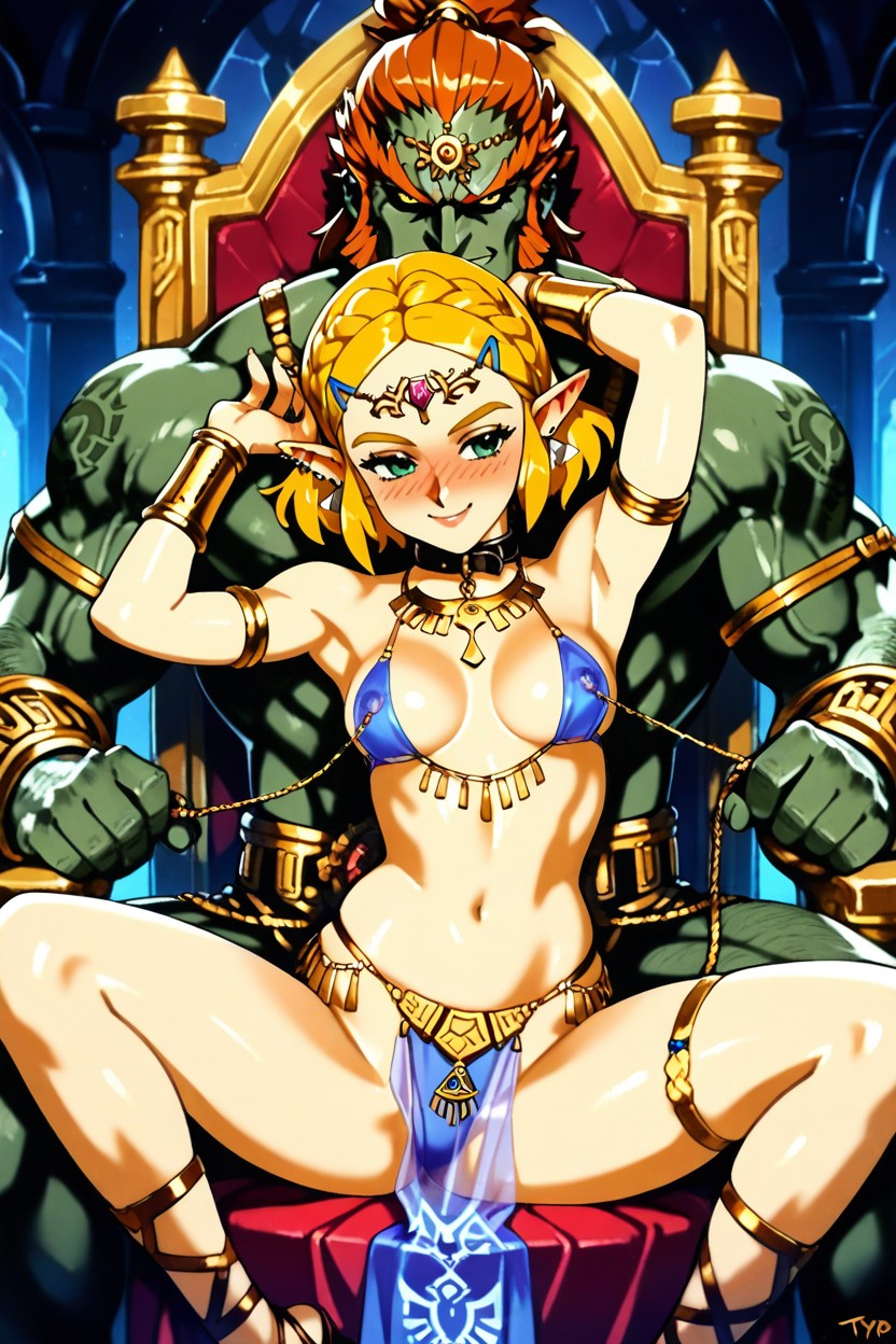 Exposed Thighs And Waist, 短髮, 馬尾辮 AI黃漫