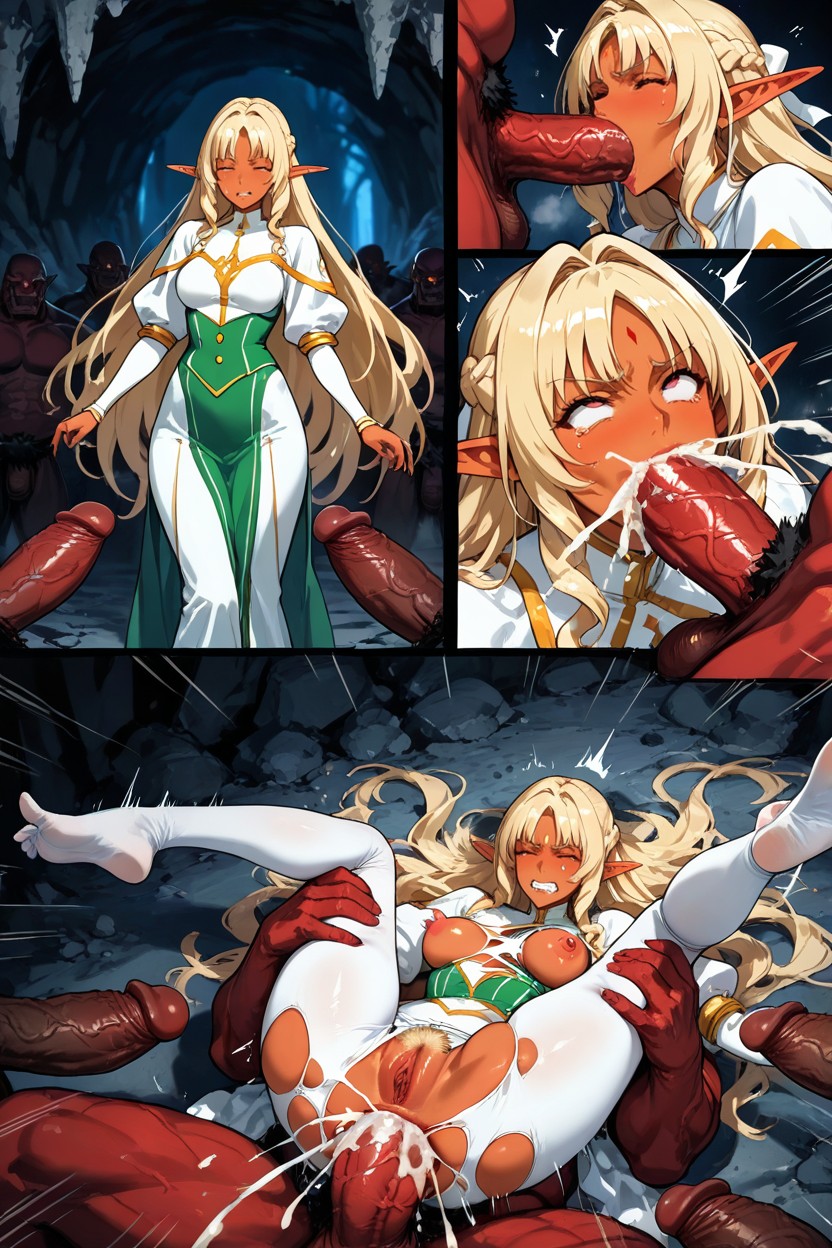 Orc Pull Her Hair, Hyper Excessive Teardrops, Elf Hentai IA