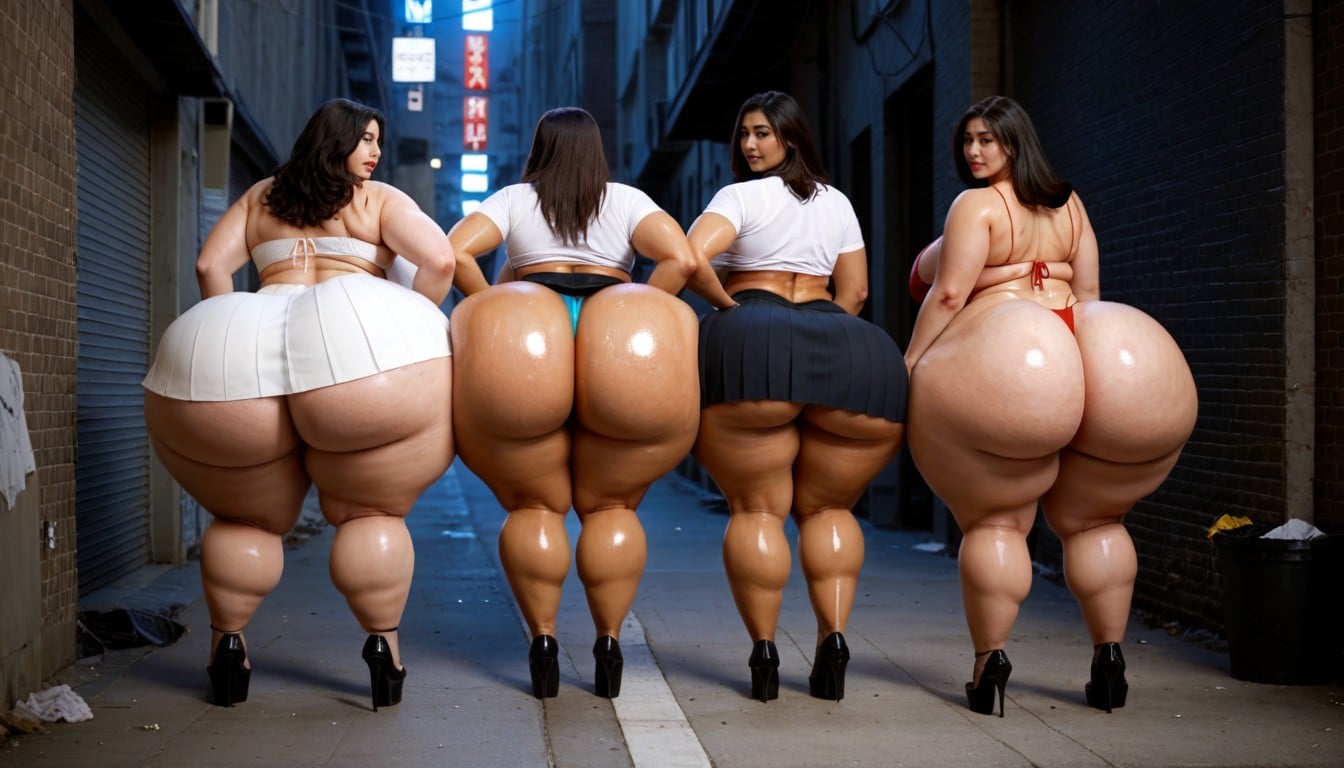 Oversized Colossal Ass, Platform Heels, Full Body AI Porn