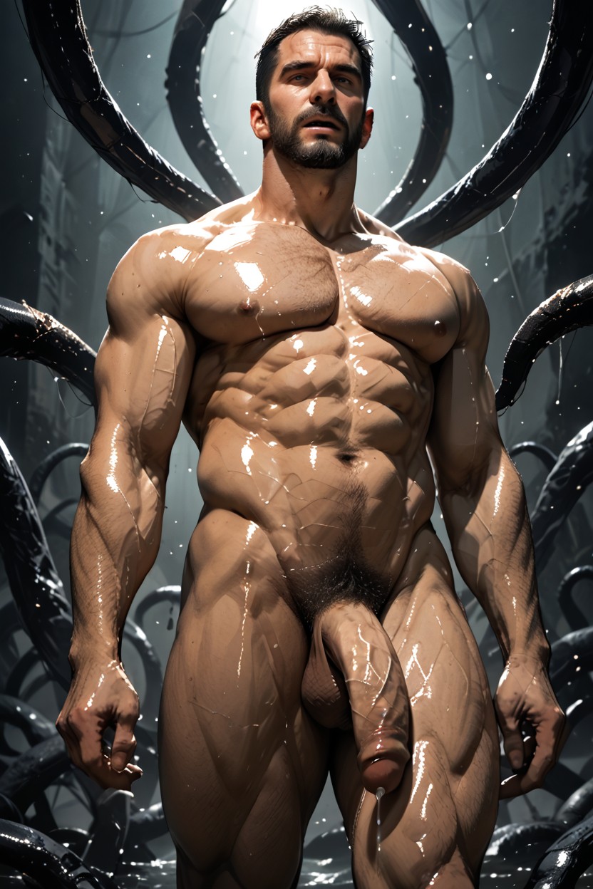 Du Bas Vers Le Haut, Adam Jensen, Cosplay Porno IA Gay