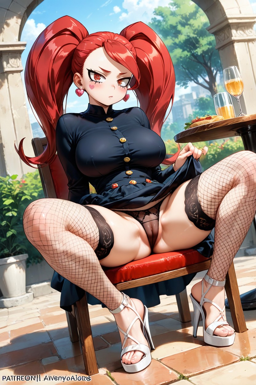 M-spreading Legs, Athletic Legs, Firm Breasts Hentai AI Porn