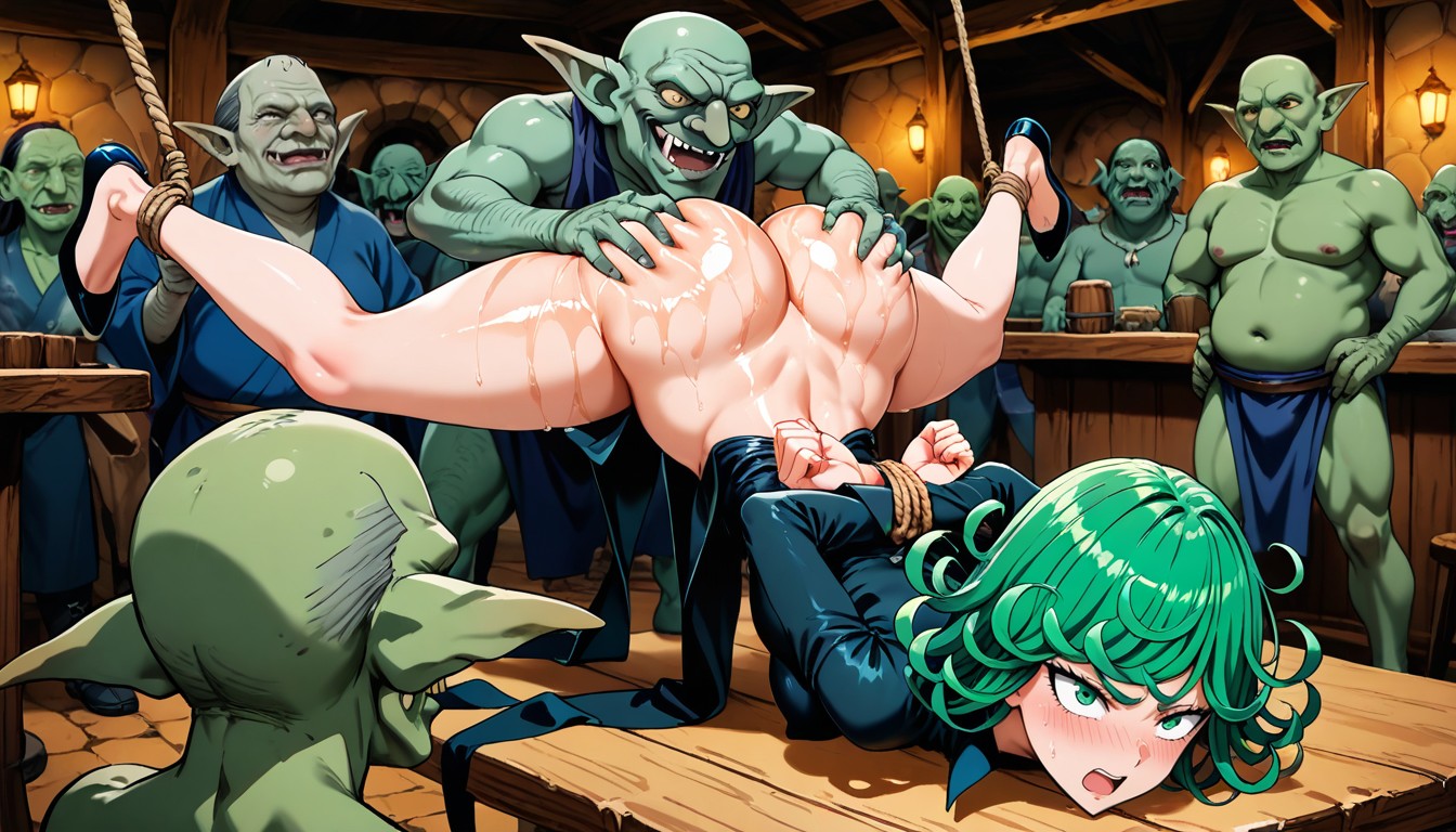 Tatsumaki, Ass Grab, Front View AI Porn