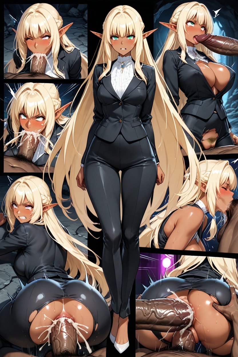 She Is Round Fucked By Orcs, Masterful Aesthetic, Orcs Grab Her Hair Hentai AI Porn