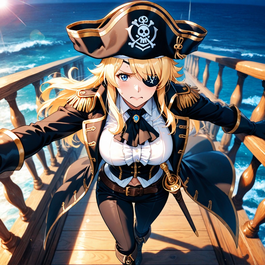 Lens Flare, 18+, Rapier In Scabbard On Hip Belt Hentai AI Porn
