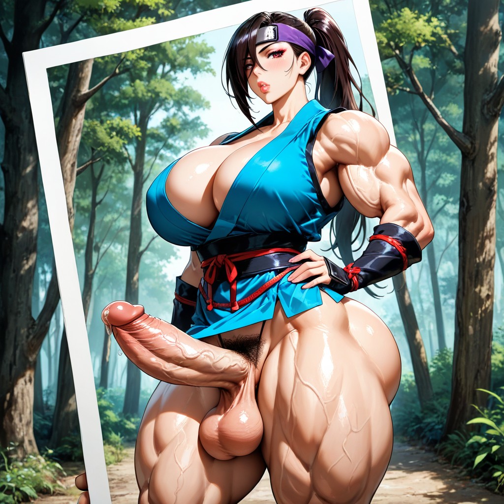 And A Purple Headband, Kagero From Ninja Scroll, Hard Erection Hentai AI Porn