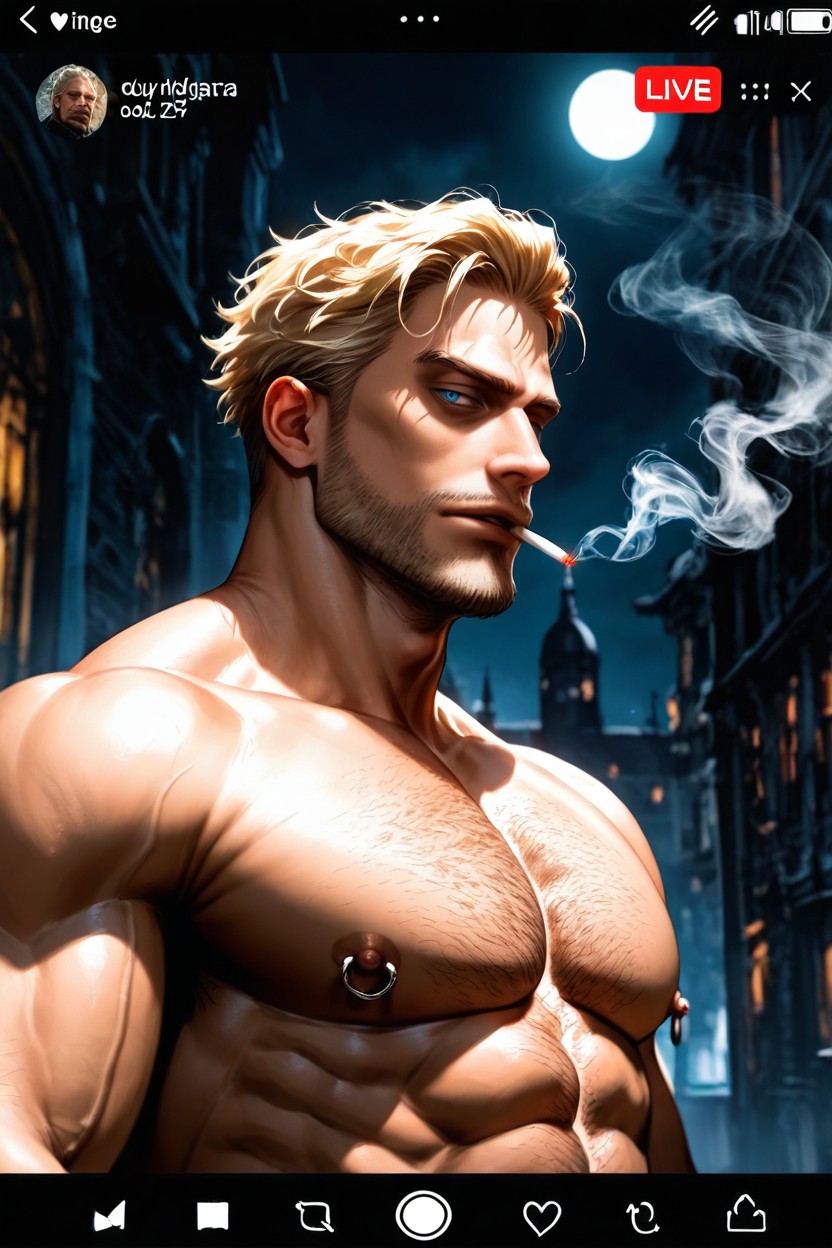 Bloodborne, Side View, Nipples ゲイAIポルノ