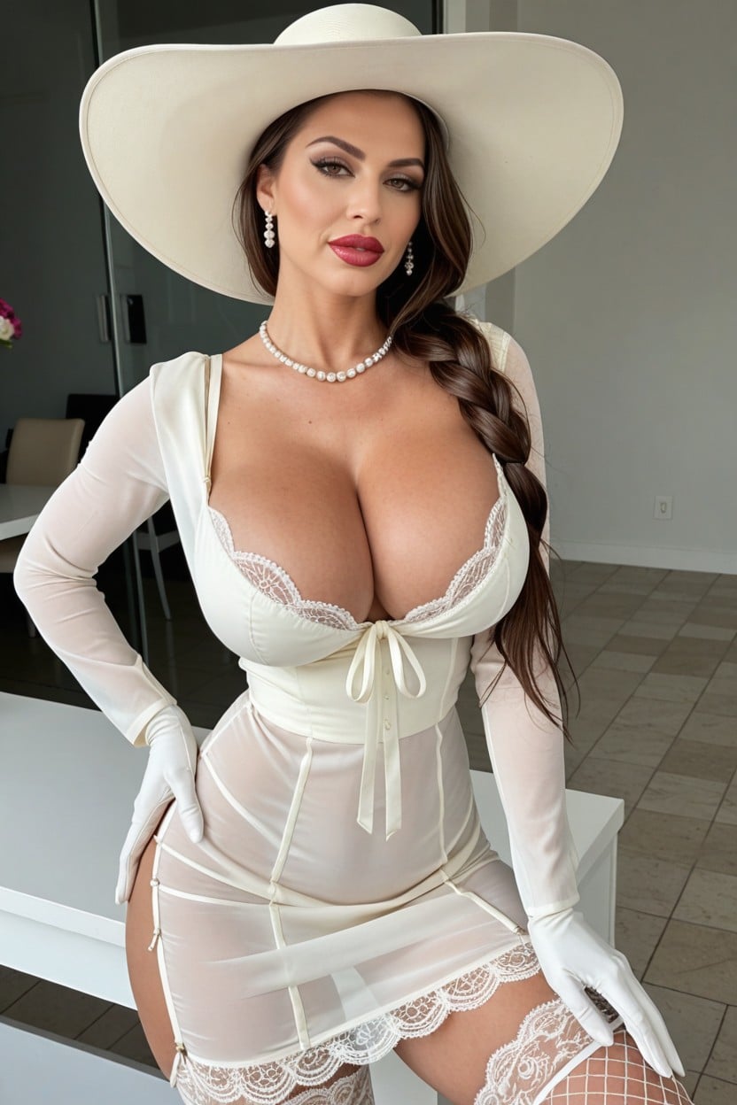 Oiled Skin, Relaxed, Realistic Detailed AI Porn