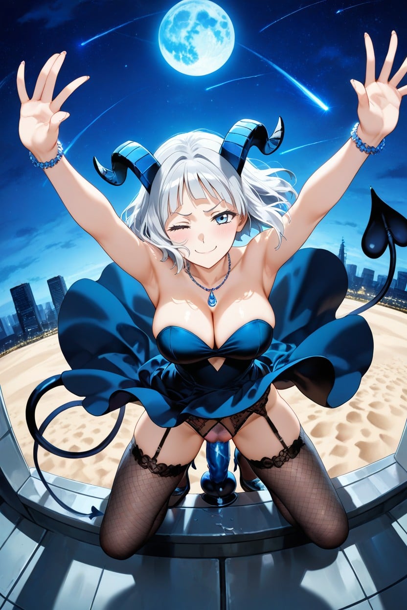 Bust Shot, Blue Eyes, Breeze Hentai AI Porn