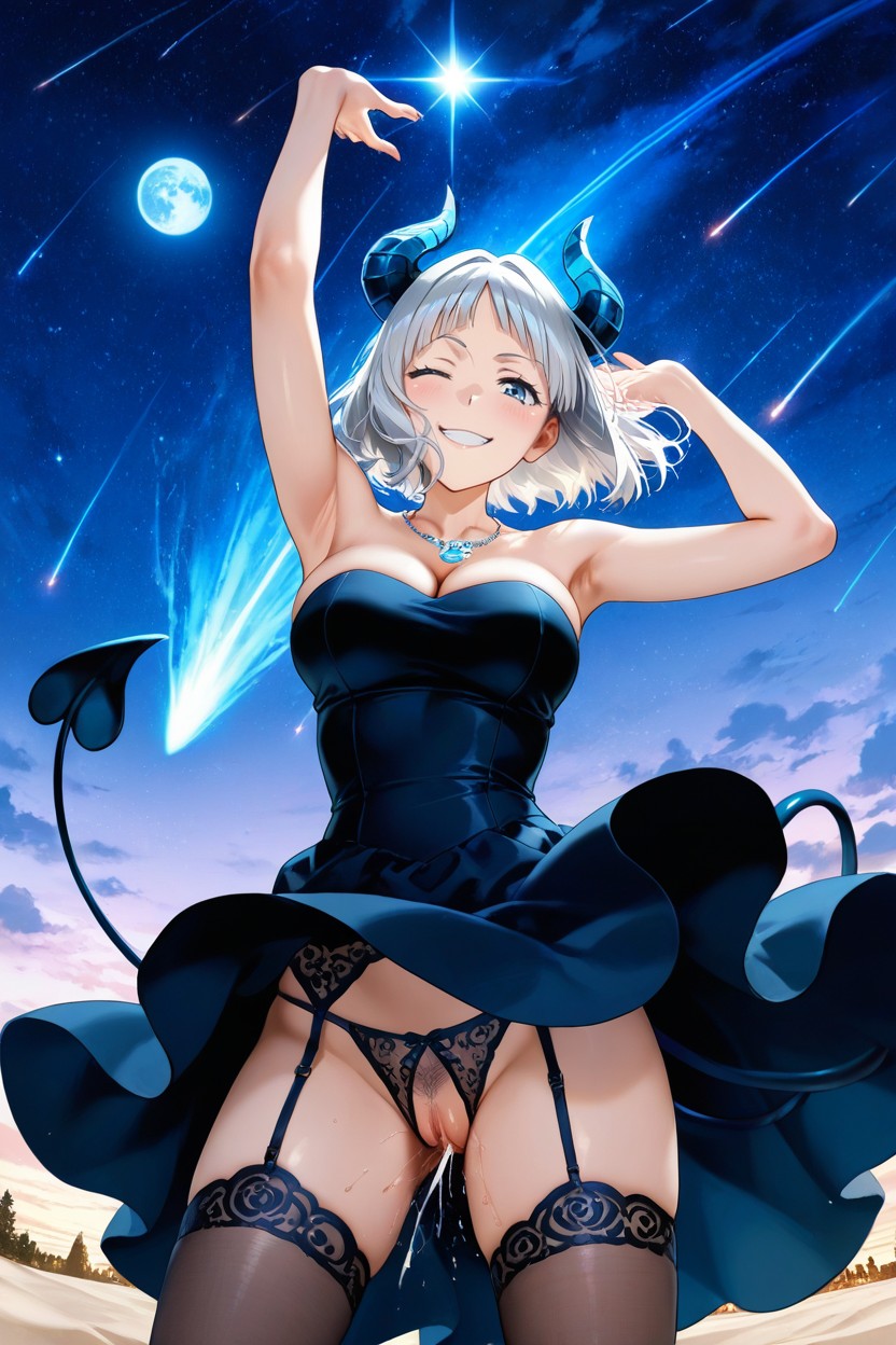 Paradise Lost, In The Park, Hair Flutters In The Wind Hentai AI Porn