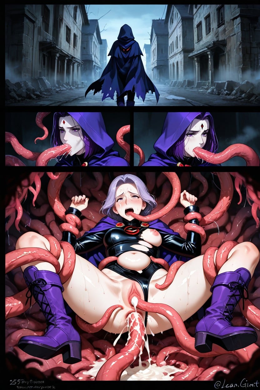 Multiple Tentacles Holding Her Down, Frame Storyboard Layout, Stretched Anus Hentai AI Porn